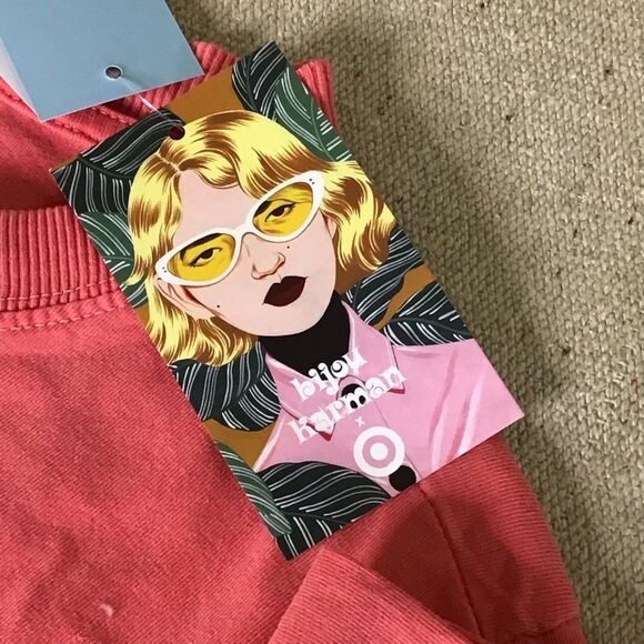 Bijou Karman Women  graphic Tee shirt NWT SZ. Small NWT - Picture 7 of 9